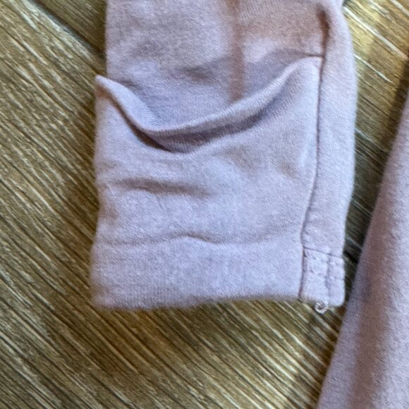 Caden Lane baby girls zipper footie sleeper made with bamboo mauve  6-9 months - Picture 5 of 8